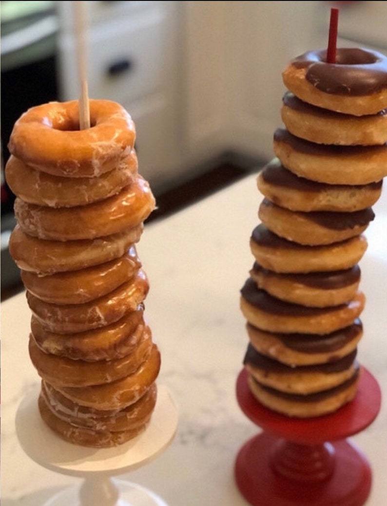 QTY 1 Christmas Themed Donut Stands, Wedding Doughnut Stands, Doughnut Holder, Donut Stand, Doughnut Party, Doughnut Wall, Donut Platter image 8