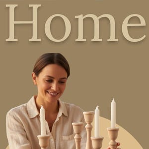 Wood Candle Holder Wedding Decor Wedding Accents Home Decor Candle Holder For Table Decor Wooden Wedding Centerpieces DIY Cake Table Riser image 13