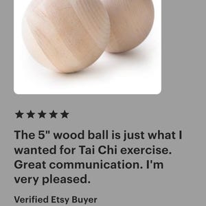 5" Maple Wood Balls Large Wooden Balls Game Pieces Craft Ball Solar System Large Wooden Balls Large Ball for DIY Crafts Sphere Bocce Balls image 10