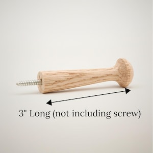 3 Inch Shaker Pegs With Screw Wood Coat Hanger DIY Shaker Peg Rack Hanger  Jacket Rack Entryway Rails Mudroom Rack Birch or Red Oak Wood Peg