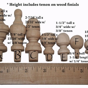 Wood Finials Jar Tops Wood Finials Small Finials Curtain Ends Curtain Rods Decorative Finials Chair Finials Bed Post Craft Parts