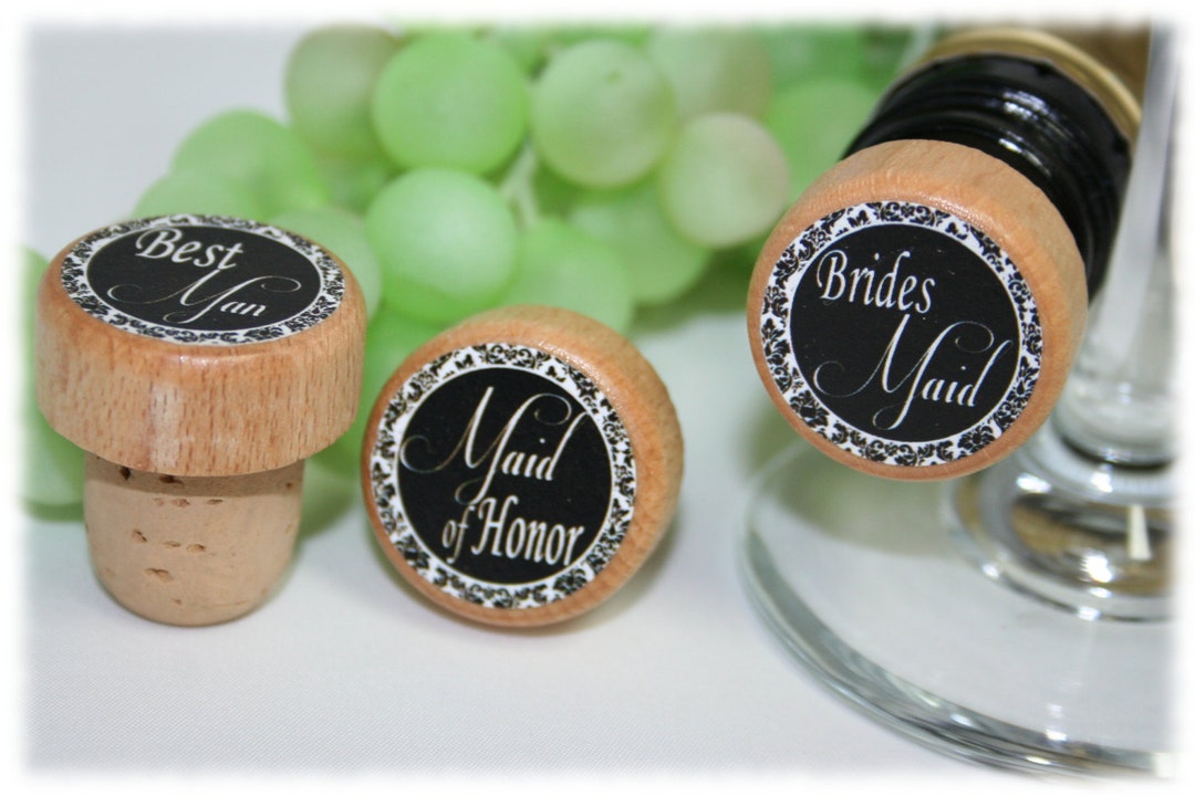QTY 1 Wedding Wine Stoppers Wedding Party Wine Stoppers Etsy