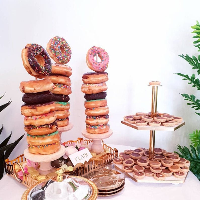 QTY 1 Donut Stand, Wedding Doughnut Stands, Doughnut holder, Donut Stand, Doughnut Party, Doughnut Wall, Breakfast Bar, Bagel Stand image 6