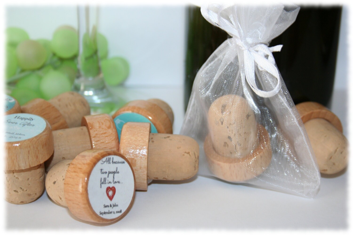 1 Custom Wedding Wine Stoppers Bulk Discount Pricing Etsy
