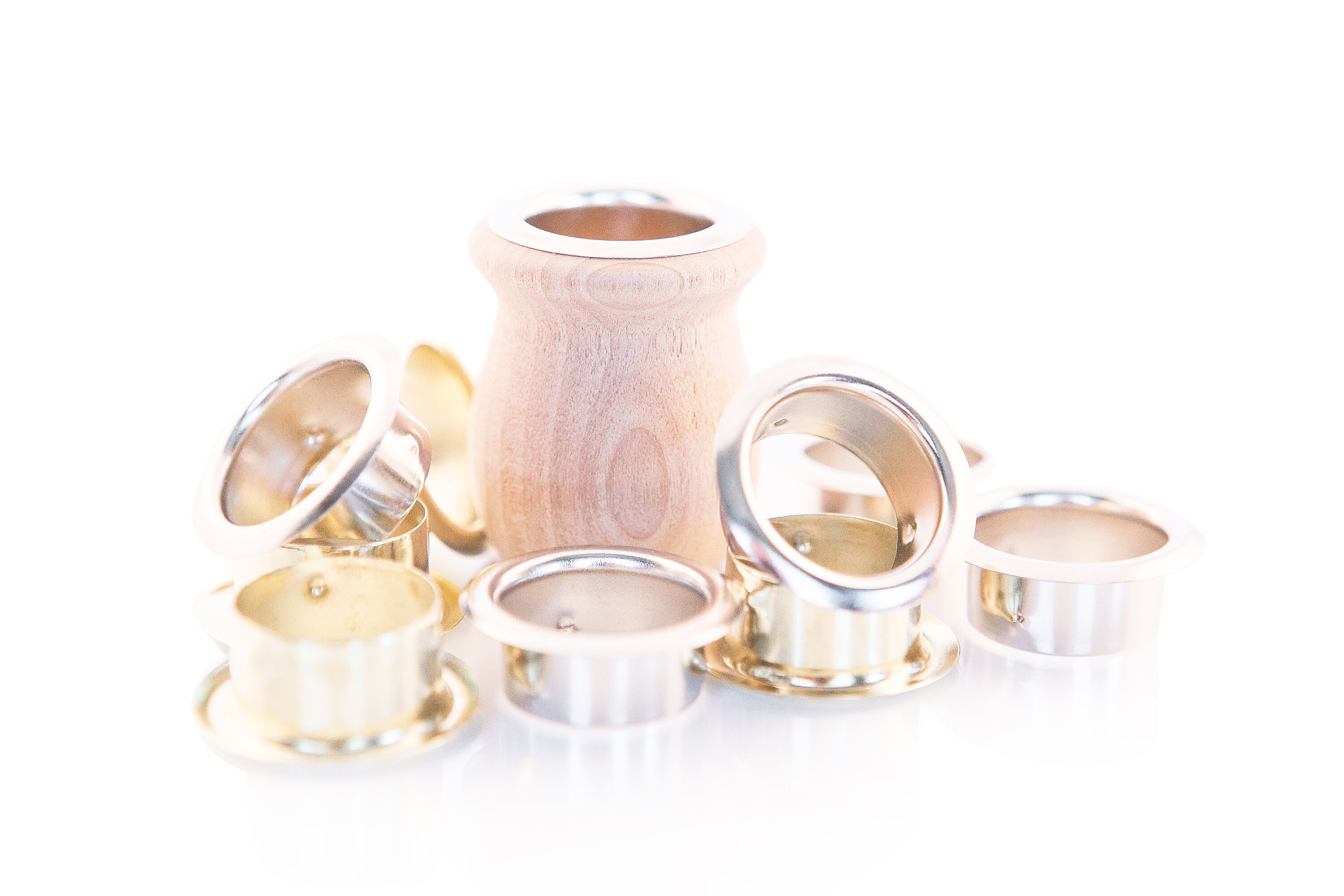 5 Nickel or Brass Candle Cup or Candle Stick Metal Inserts Etsy