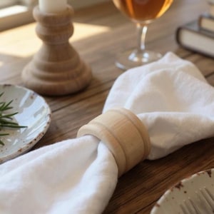 Wood Napkin Ring Holder Rustic Wedding Napkin Rings Natural Napkin Rings DIY Table Decor Farmhouse Table Setting Bulk Rustic Napkin Rings
