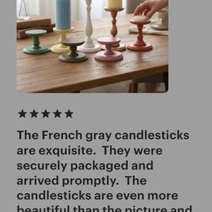 Wooden Pillar Stand Decorative Pedestal Table Accent Rustic Style Modern Farmhouse Decor Piece Handmade Handpainted Candle Holder Bathroom image 10