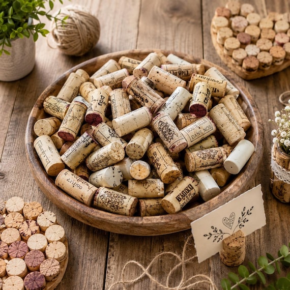 Natürliche Weinkorken für Crafty Kork Schmuckherstellung Korkbretter Korkuntersetzer Weinstopper und rustikale Hochzeitsdekor Massenmengenrabatt