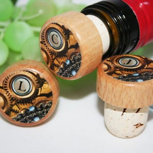 Personalized Wine Stoppers Wedding Wine Thank You Gift Wine Lover Personalized Gifts Under 10 Wine Gift Stocking Stuff Idea Reusable Stopper
