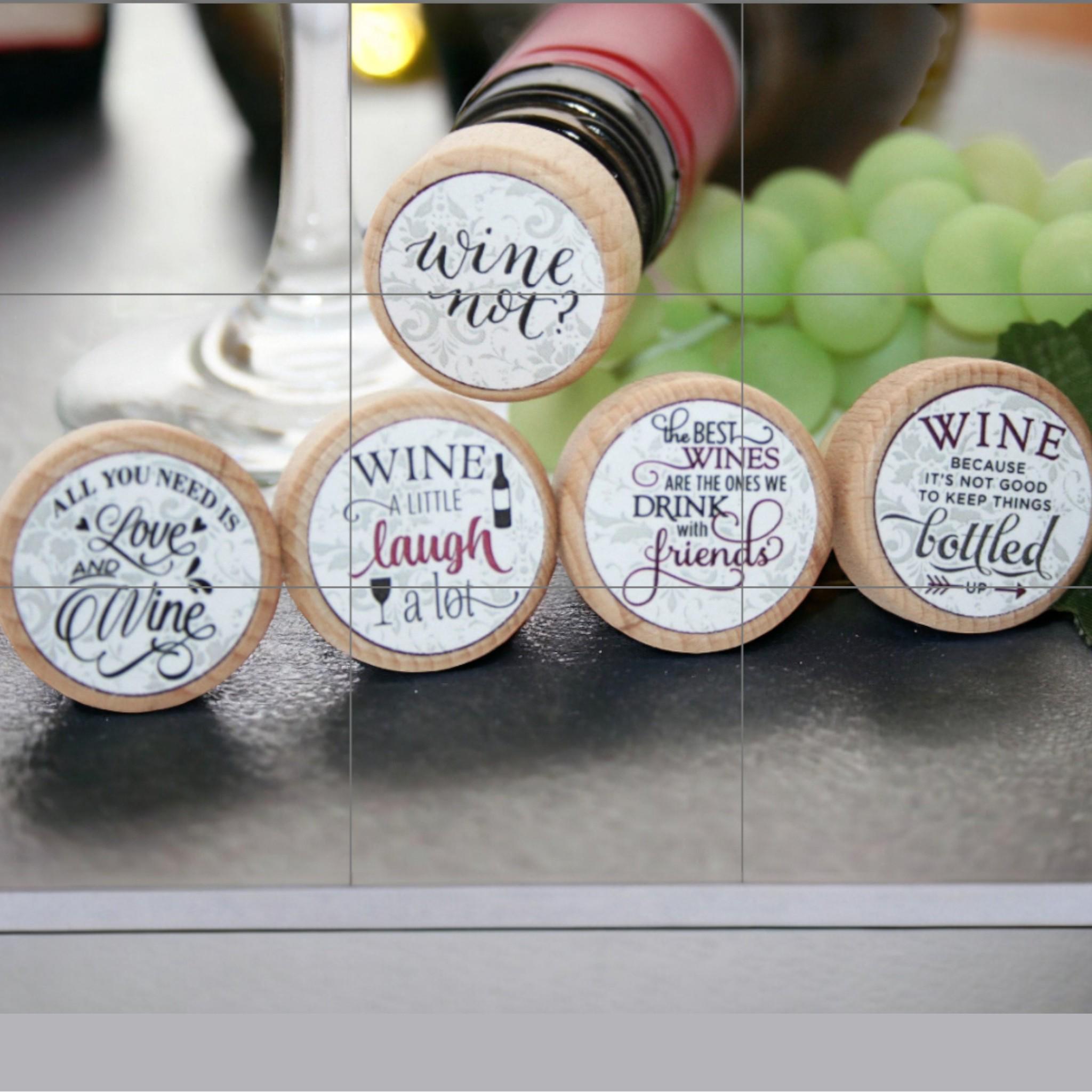 Tappo per Bottiglia Di Vino Da 3 Pezzi, Novità Tappi Di Sughero per