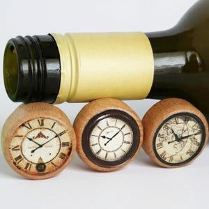 Clock Wine Stopper Unique Design Time Themed Wedding Favor Hostess Gift Enthusiast Bar Accessory Cork Party Decoration Kitchen Item Birthday