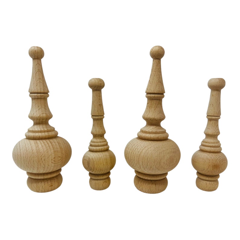 QTY 1 Wood Finials Bedpost Finial Chair Finial Jar Tops Etsy