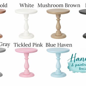 Small Cake Stand One Year Old Pics Cake Smash Birthday Party Cake Stand Modern Farmhouse Riser Home Decor Rustic Wooden Cake Stand for Baby image 2