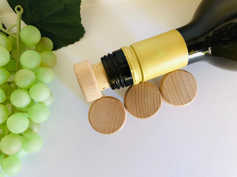 250 Unfinished Wooden Wine Stoppers Real Cork DIY Stopper Etsy