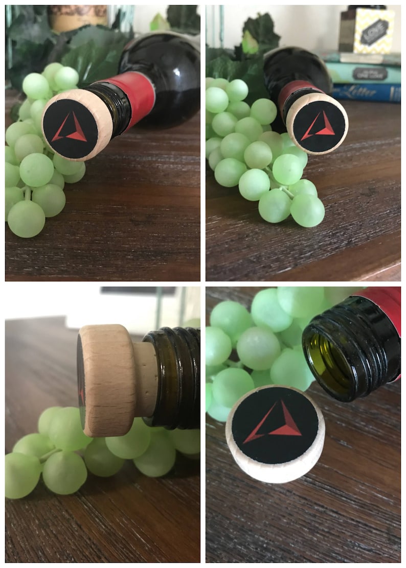 1 Custom Wine Stoppers Your Design Personalized Stopper Etsy