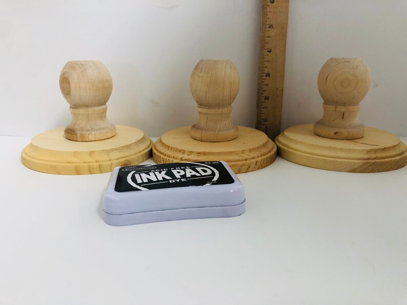 1 Hand Stamp Wood Mount Mount For Stamp Add Your Your Own Etsy
