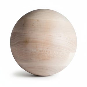 5" Maple Wood Balls Large Wooden Balls Game Pieces Craft Ball Solar System Large Wooden Balls Large Ball for DIY Crafts Sphere Bocce Balls image 17