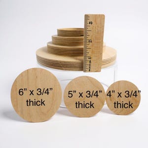 Wood Circle Plaques Wooden Circles Blank Circles Natural Wooden Circles Round Circles Wood DIY Crockpot Lids Craft Wood Blanks Circle Riser