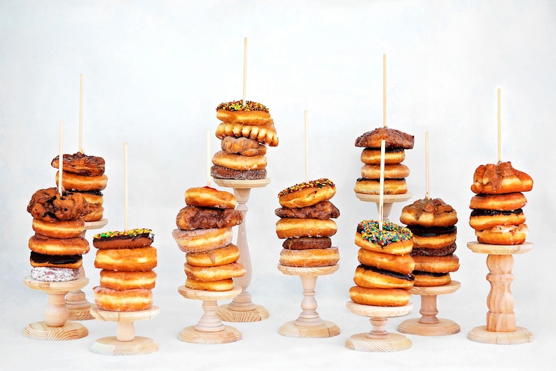 QTY 1 Donut Stand, Wedding Doughnut Stands, Doughnut holder, Donut Stand, Doughnut Party, Doughnut Wall, Breakfast Bar, Bagel Stand image 2