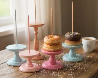 Donut Stands Wedding Doughnut Stands Donut Birthday Theme Donut Wall Bagel Holder Breakfast Bar Wedding Dessert Bar Wedding Decorations