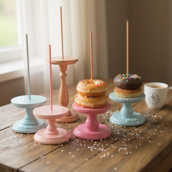 Donut Stands Wedding Doughnut Stands Donut Birthday Theme Donut Wall Bagel Holder Breakfast Bar Wedding Dessert Bar Wedding Decorations