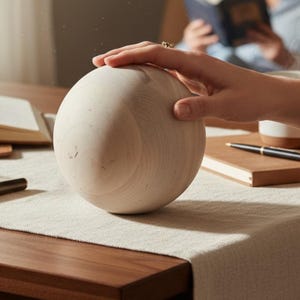 5" Maple Wood Balls Large Wooden Balls Game Pieces Craft Ball Solar System Large Wooden Balls Large Ball for DIY Crafts Sphere Bocce Balls image 19