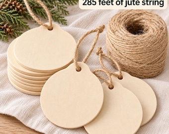 Wood Ornament Blank Birch Disc Round Circle Craft Supply Diy Project Christmas Tree Holiday Gift Tag Pendant Laser Engraving Church Craft
