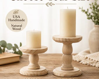 Votive Candle Holders Wood Rustic Pillar Candlestick Wood Wedding Holders Candle Holder Home Decor Rustic Style Modern Pedestal Holder