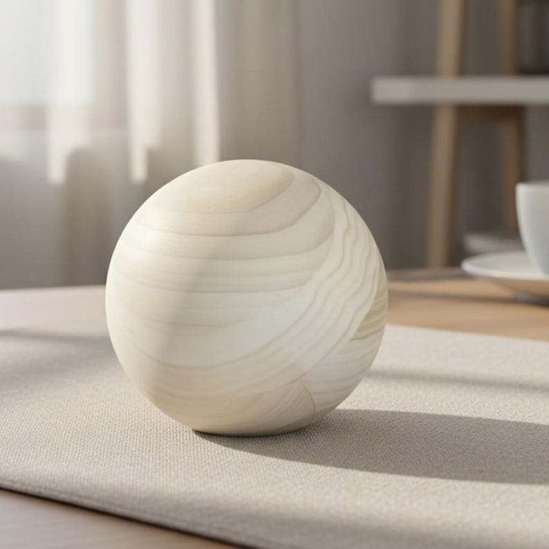 5" Maple Wood Balls Large Wooden Balls Game Pieces Craft Ball Solar System Large Wooden Balls Large Ball for DIY Crafts Sphere Bocce Balls image 13