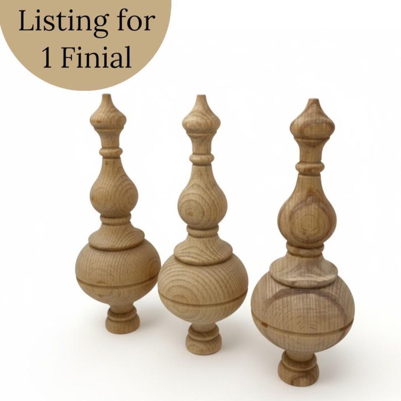 Wood Finials Bedpost 8