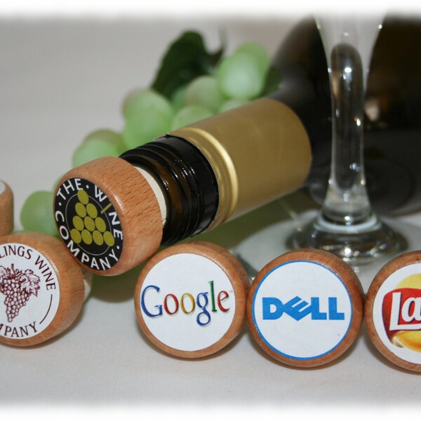 Company Logo Wine Stopper Etsy