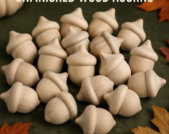 Ghiande di legno sfuse, lavoretti fai da te, decorazioni autunnali rustiche, giochi di smistamento e conteggio per bambini, dettagli per matrimoni autunnali, vernice colorata da utilizzare nella creazione di ghirlande.