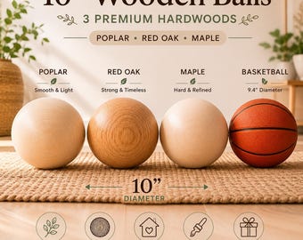 Wooden Sphere Decor Centerpiece Home Accent Large Wood Ball Sculpture Handmade Orb Natural Hardwood Display Shelf Piece Interior Design