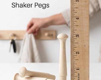 Perchas Shaker de 3.5 pulgadas, colgador de pared de madera de abedul, gancho para colgar ropa de roble, perchero de arce, soporte para sombreros, gancho para niños, accesorio de montaje en pared, perchas para cuarto de lavado