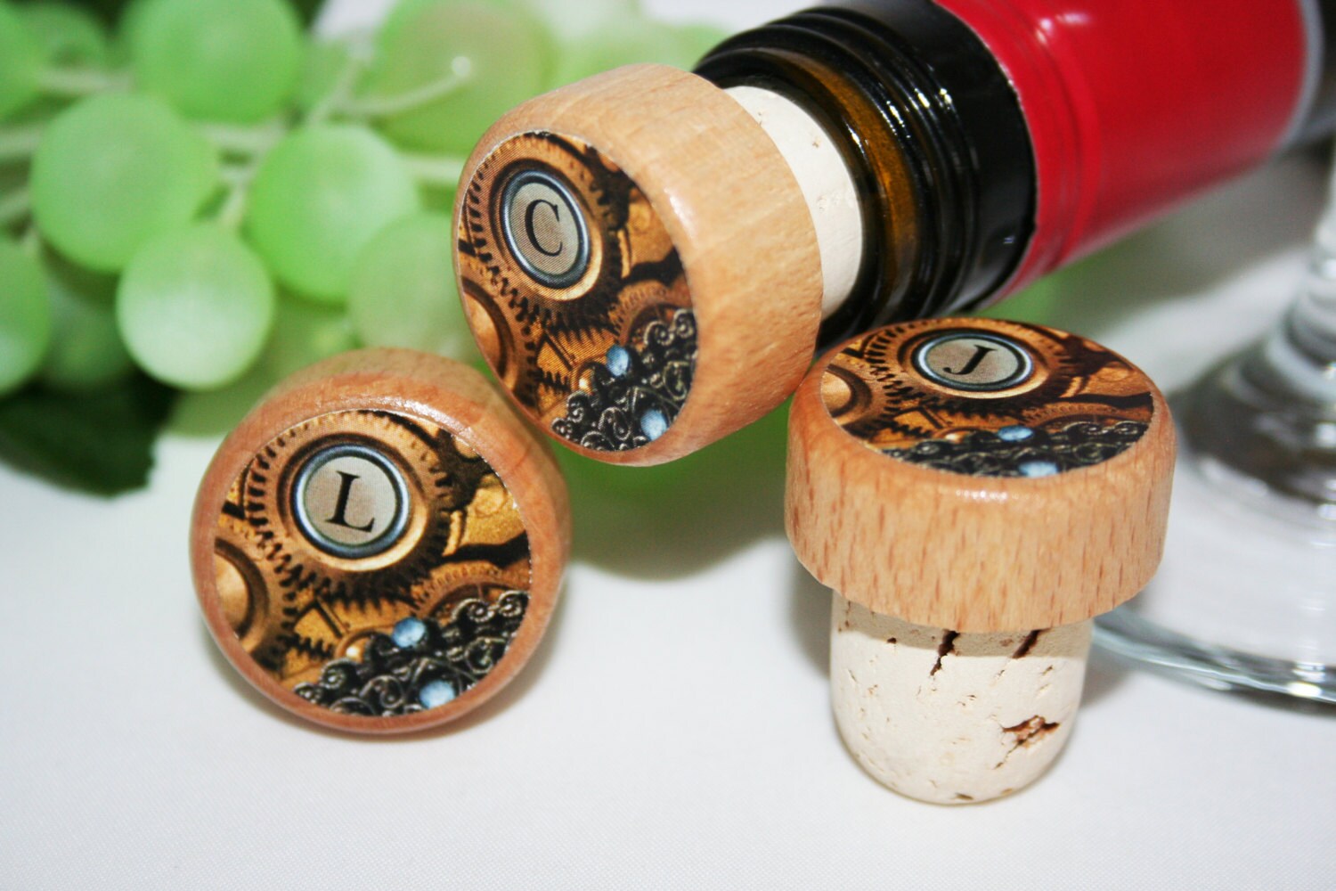 QTY 1 Steam Punk Wine Stoppers Wedding Wine Stopper Etsy