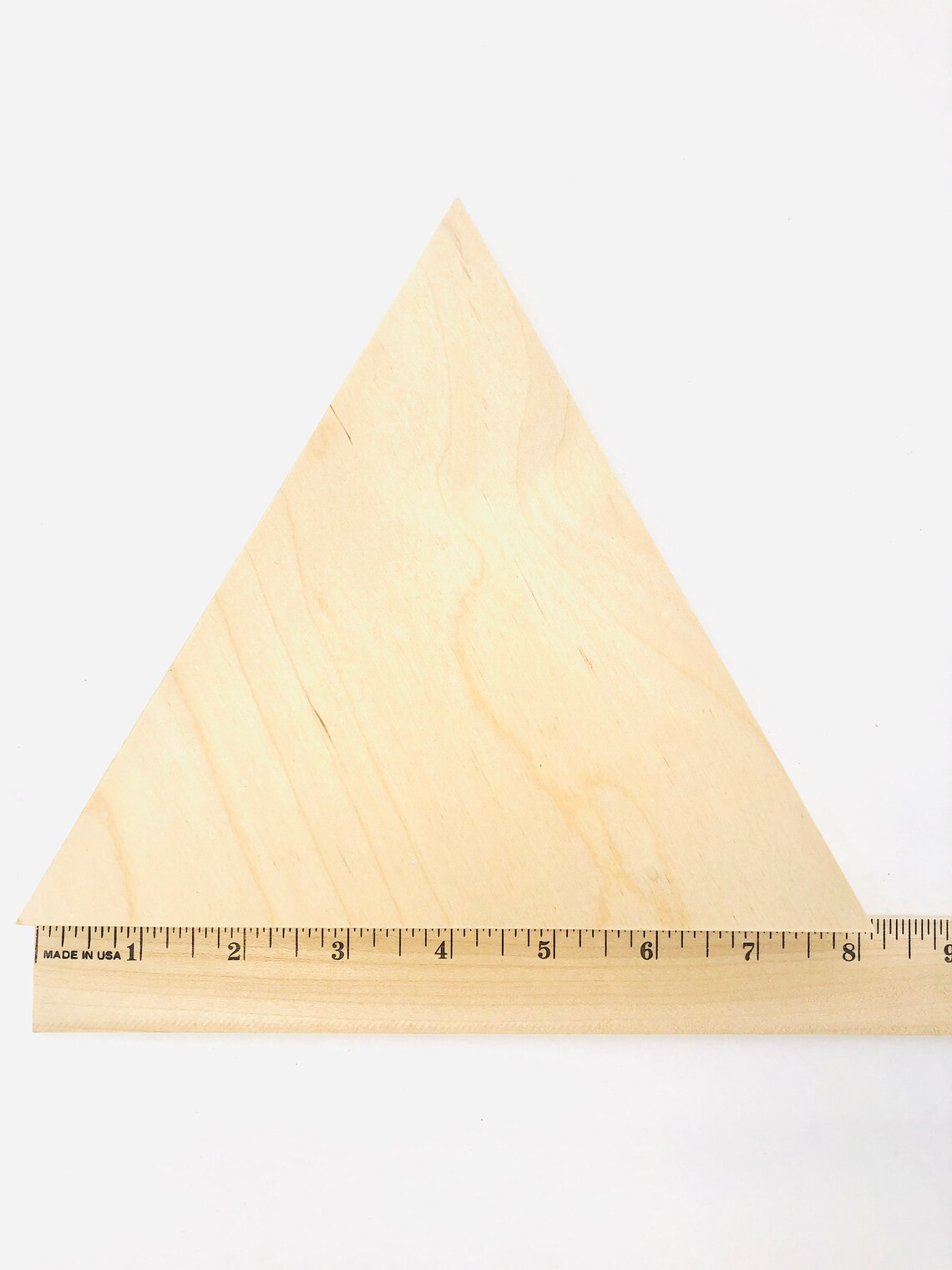 1 Natural Wood Triangle Unfinished Wooden Triangle Wood Etsy