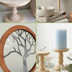 Custom Wood Ring Shape DIY Circles Frame Round Picture Frame Door Wreath Wood Craft Shapes Craft Ring DIY Frame Circle Ring 1/2 Inch Thick image 19