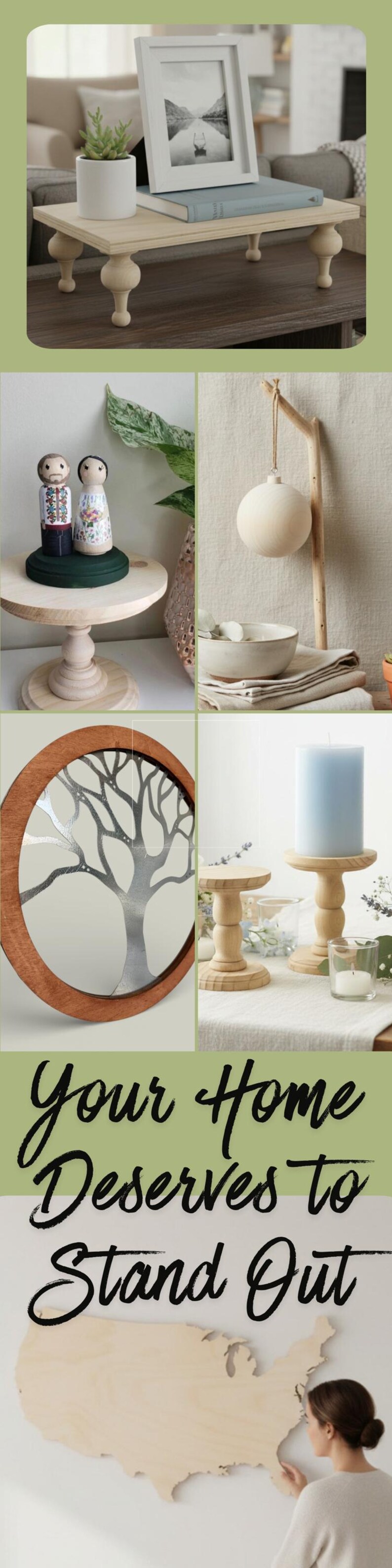 Custom Wood Ring Shape DIY Circles Frame Round Picture Frame Door Wreath Wood Craft Shapes Craft Ring DIY Frame Circle Ring 1/2 Inch Thick image 19