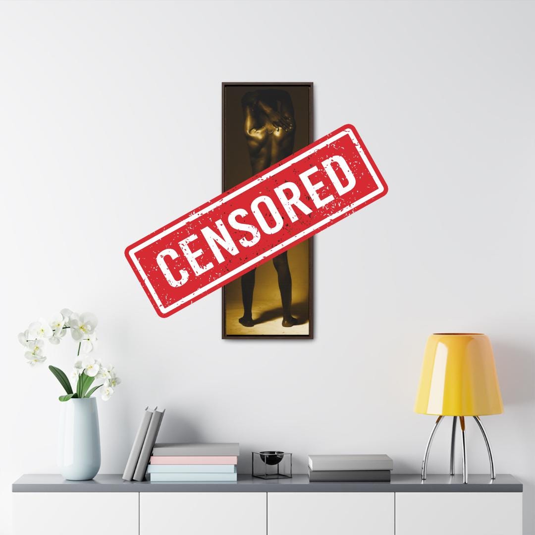 Sensual Strength: Nude Black Male Backside Canvas Art. Bold, Artistic Studio Shot Wall Decor - Etsy