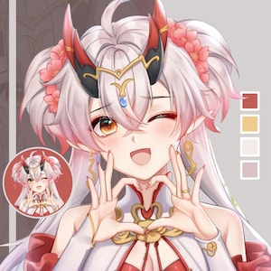 Kundenspezifische Zeichnung Anime Zeichnung PFP Anime Original Charakter Für Profilbild, Ikone, Anime Paar, Social Media, Twitch, Vtuber, Youtube