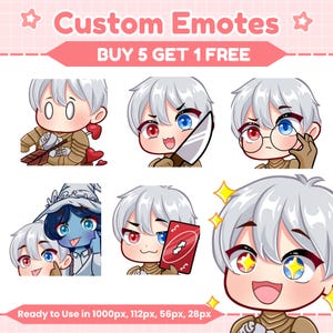 Custom Twitch Emotes, Animated Emote, Emote for streamer, Twitch Emotes Pack, High Quality Custom Premium Emotes, Emotes Pack, Twitch Emotes