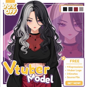 Kundenspezifisches VTuber Model Auftrags | Anime VTuber Charakter Design | Weibliche & männliche VTuber Modell Kunst, VTuber Objekten, VTuber Charakter