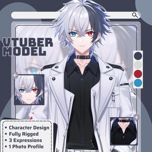 Custom live2d Vtuber commission, Vtuber assets, Vtuber Model, Vtuber Streamer, Rigging, Pngtuber, Vtuber Male & Female