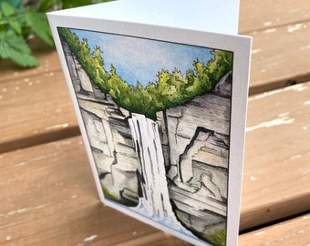 6 blank cards - Taughannock Falls, Ithaca NY