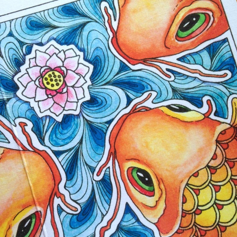6 Koi Cards
