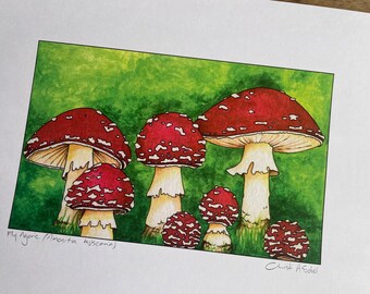 Fly Agaric (Amanita muscaria) digital print