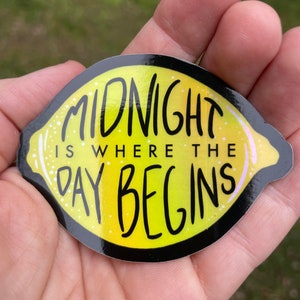 U2 inspired sticker - Lemon (Midnight is where the day begins)