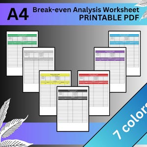 Break-even Analysis Worksheet - PDF