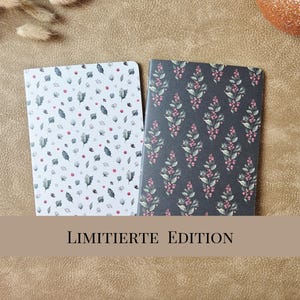 Notizbuch A6 gepunktet mit weihnachtlichen Naturmotiven
