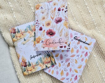 A6 Notizbuch „Gedanken" Bullet Journal Stil